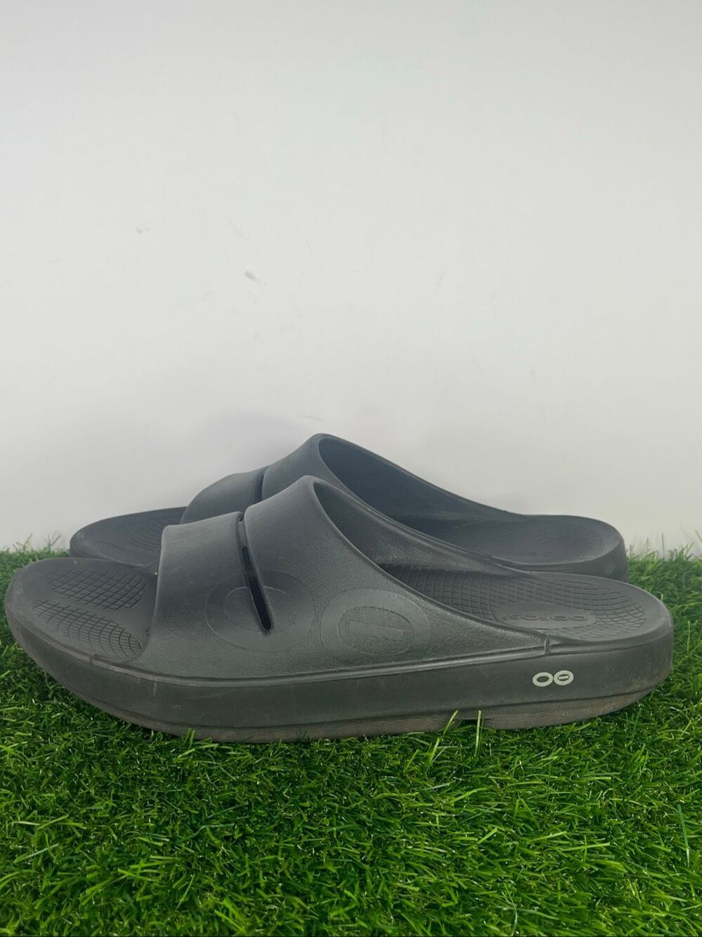 OOFOS OOahh Recovery Slides Black Men’s 11 EU 44 Comfort Sandals